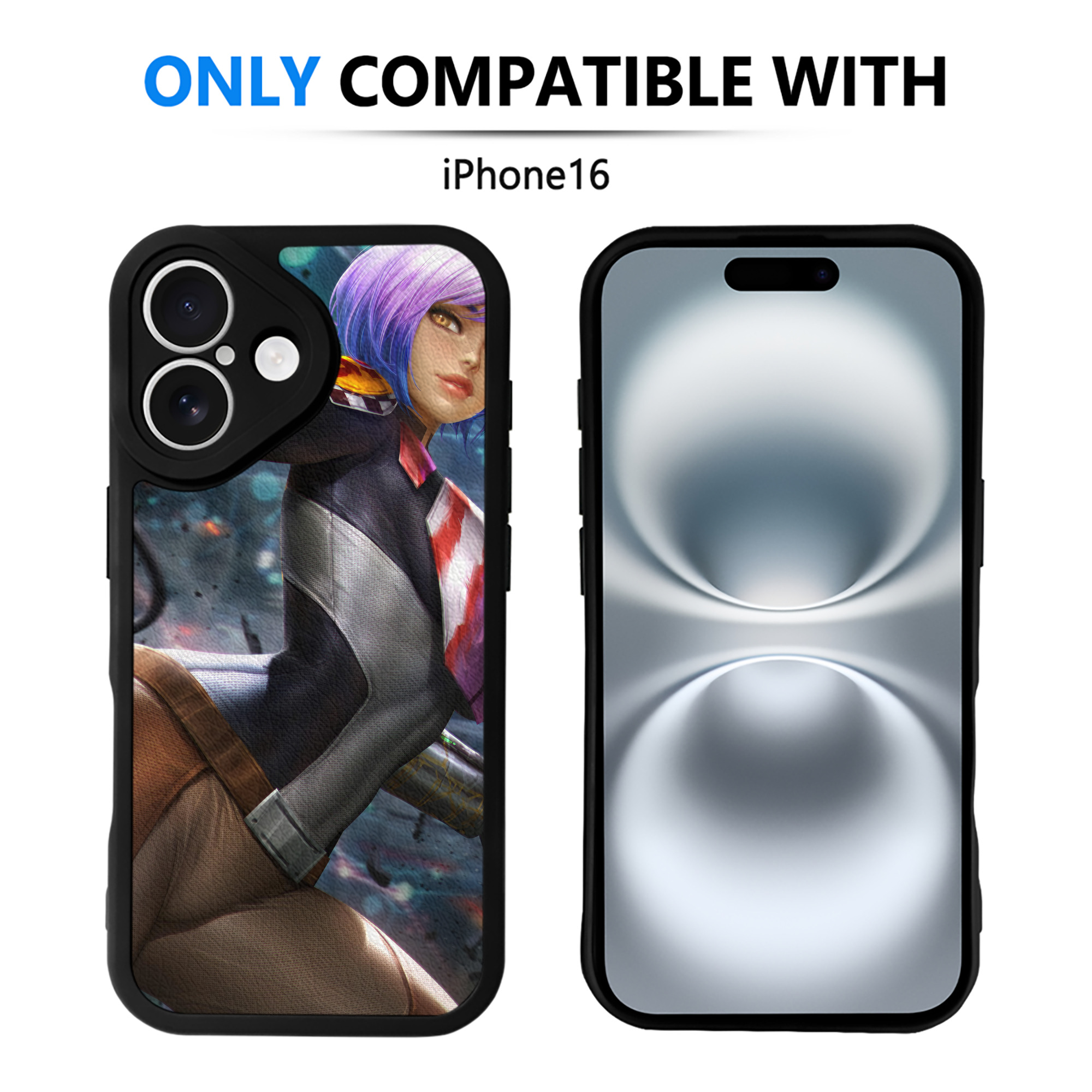 （画像用） スター・ウォーズ Star Wars 【iPhone 16シリーズ対応】シリコンスマホケース（レザー調） 材質：シリコン